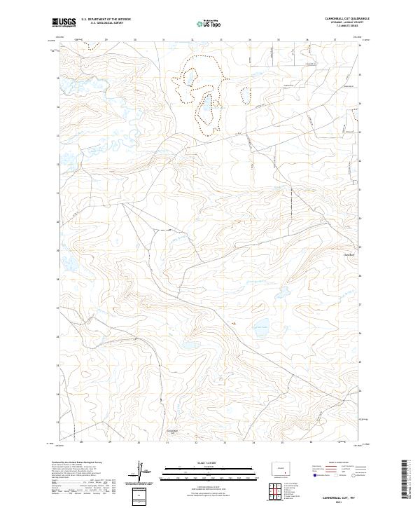 USGS Topographic Map – Cannonball Cut