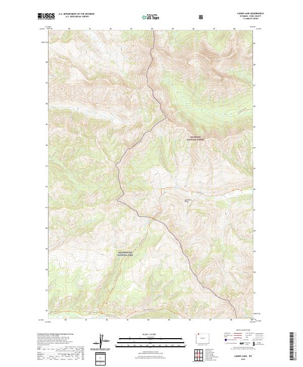 USGS Topographic Map – Canoe Lake