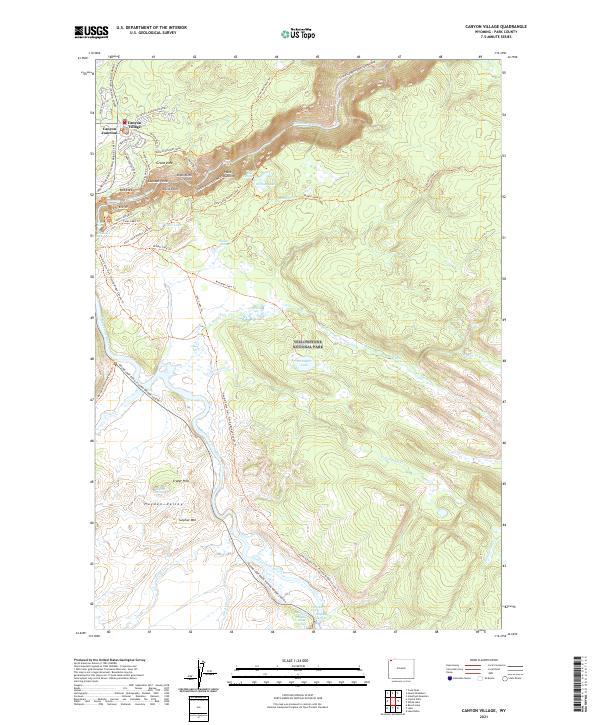 USGS Topographic Map – Canyon Village