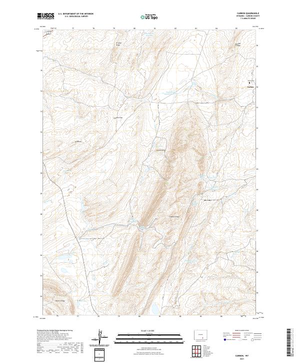 USGS Topographic Map – Carbon
