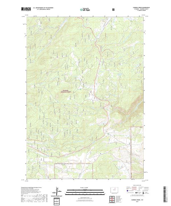 USGS Topographic Map – Caribou Creek