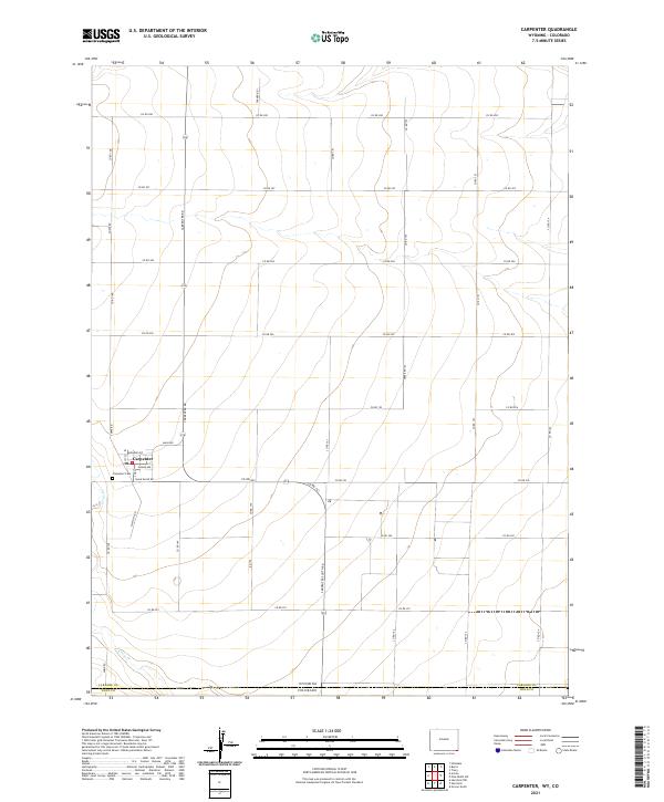 USGS Topographic Map – Carpenter
