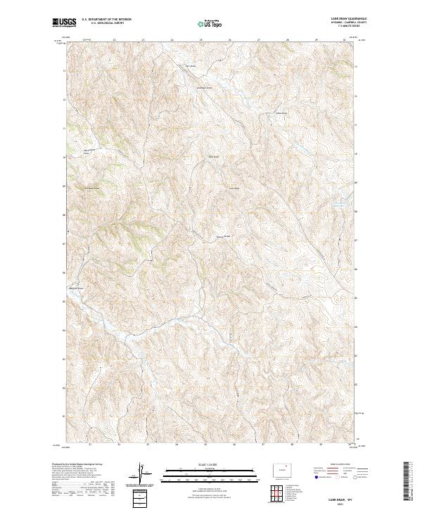 USGS Topographic Map – Carr Draw