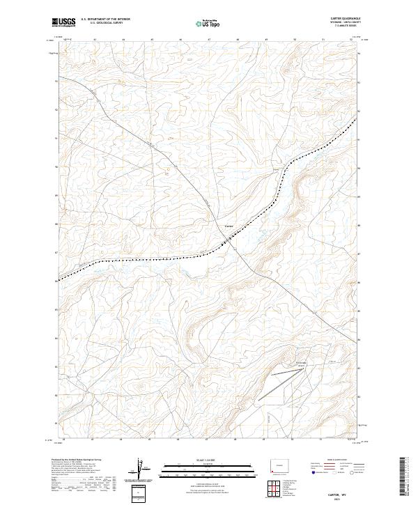 USGS Topographic Map – Carter
