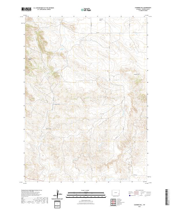 USGS Topographic Map – Casebier Hill