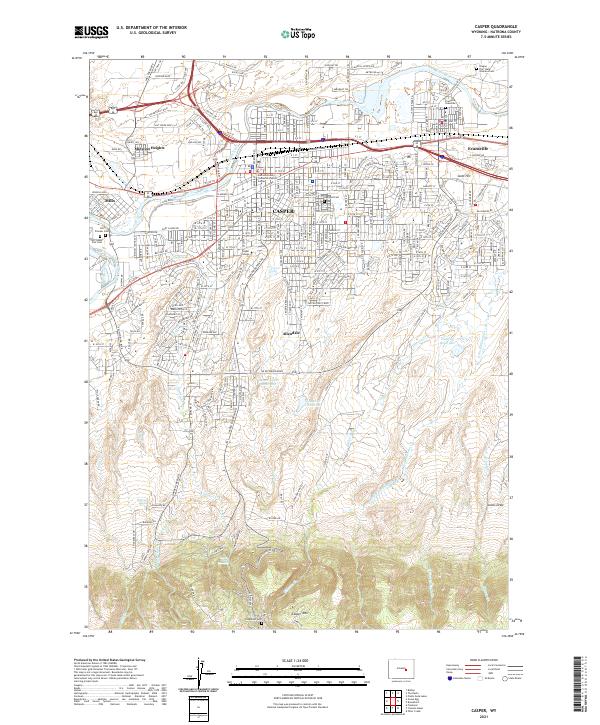 USGS Topographic Map – Casper