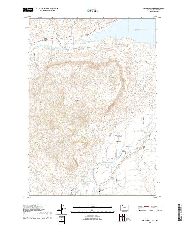 USGS Topographic Map – Castle Rock Creek