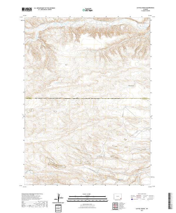 USGS Topographic Map – Cattail Ranch