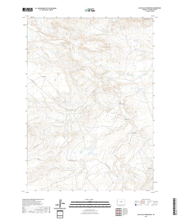 USGS Topographic Map – Cave Gulch Reservoir
