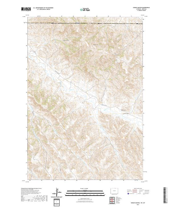 USGS Topographic Map – Cedar Canyon