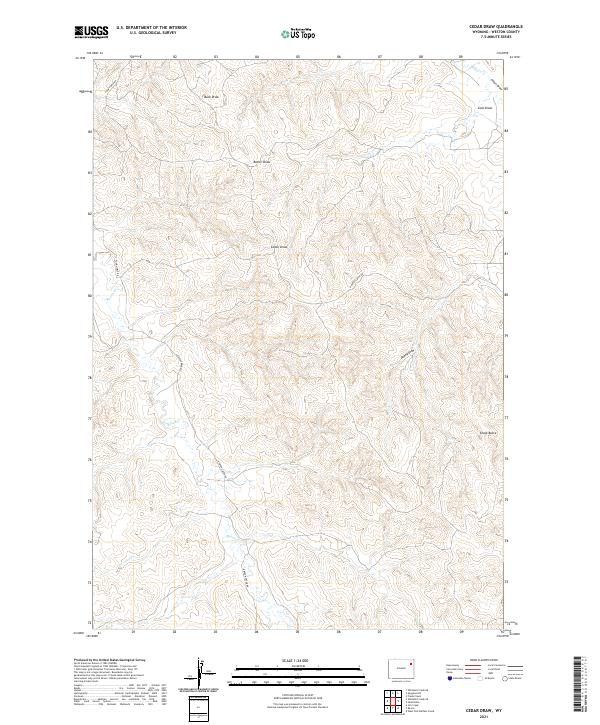 USGS Topographic Map – Cedar Draw
