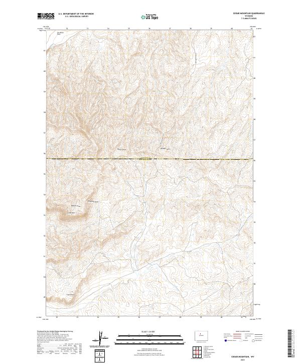 USGS Topographic Map – Cedar Mountain