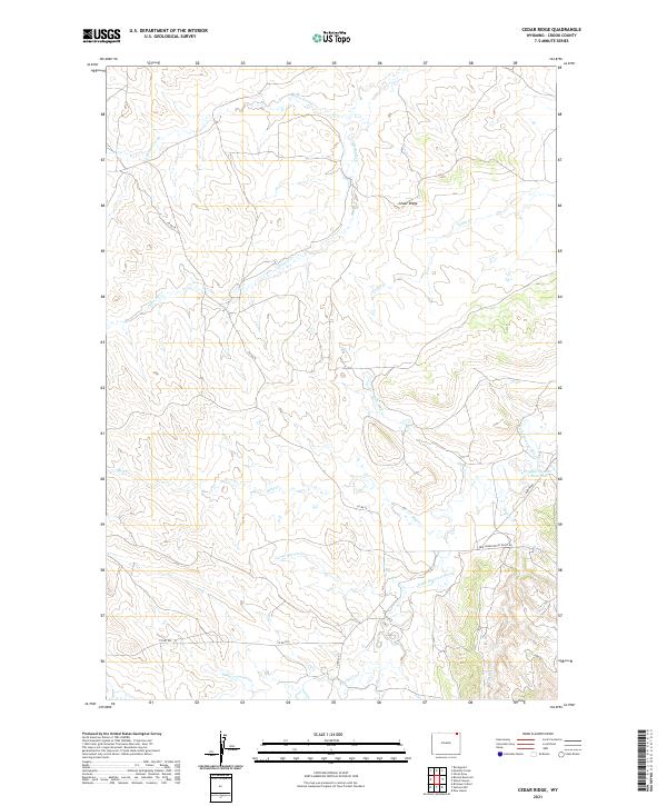 USGS Topographic Map – Cedar Ridge