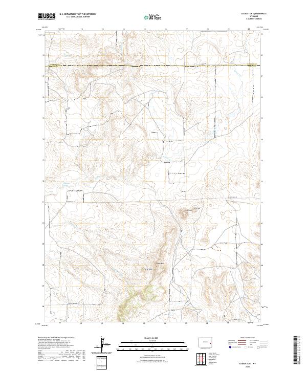 USGS Topographic Map – Cedar Top