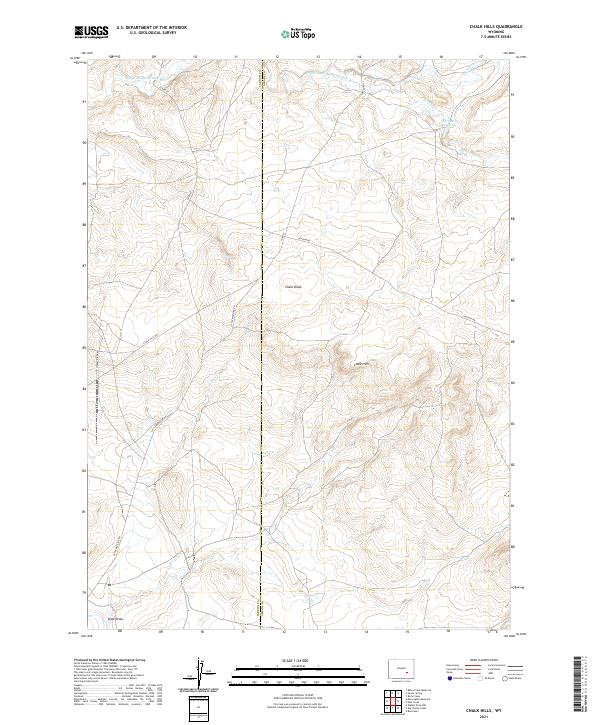 USGS Topographic Map – Chalk Hills