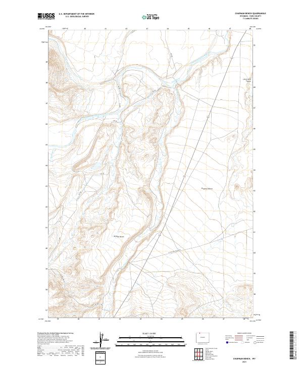 USGS Topographic Map – Chapman Bench