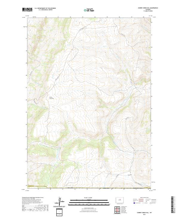 USGS Topographic Map – Cherry Creek Hill