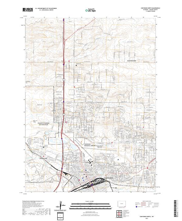 USGS Topographic Map – Cheyenne North