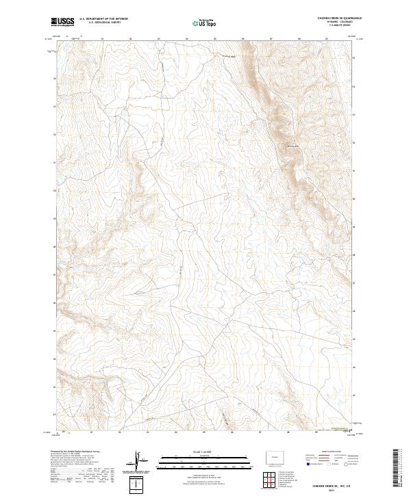2021 Map of Chicken Creek SE, 2021 Print