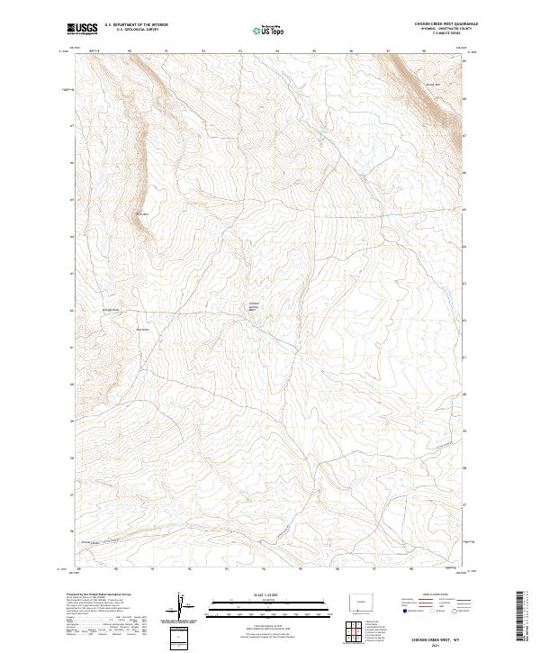 USGS Topographic Map – Chicken Creek West