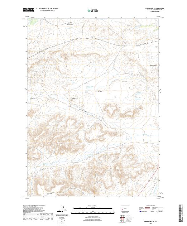 USGS Topographic Map – Chimney Butte