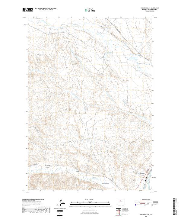 USGS Topographic Map – Chimney Gulch