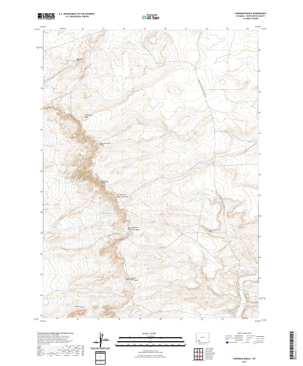 USGS Topographic Map – Chrisman Ranch