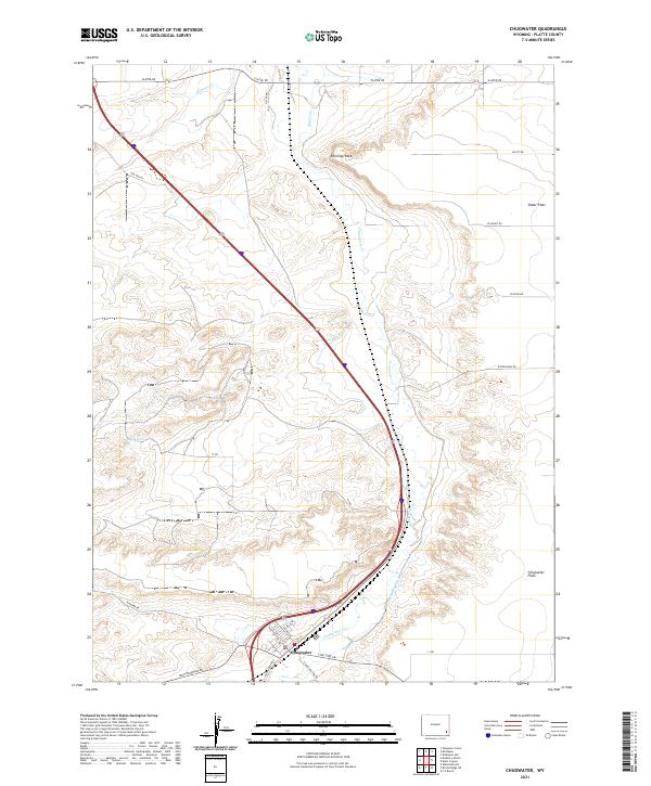 USGS Topographic Map – Chugwater