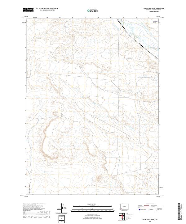 USGS Topographic Map – Church Butte NW