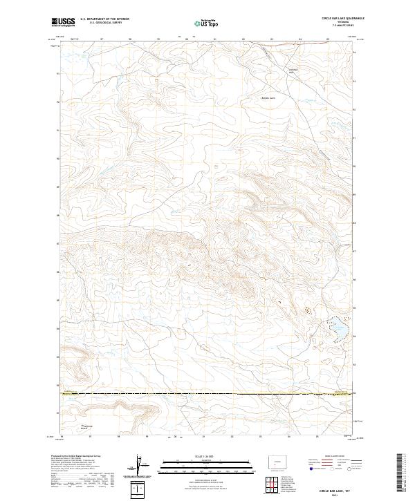 USGS Topographic Map – Circle Bar Lake