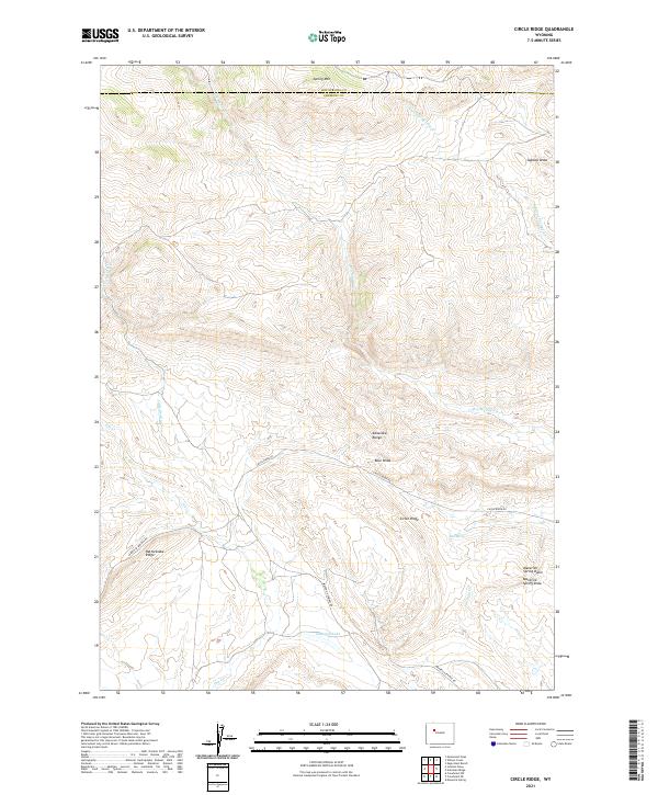 USGS Topographic Map – Circle Ridge