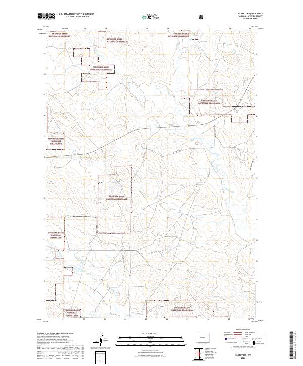 USGS Topographic Map – Clareton