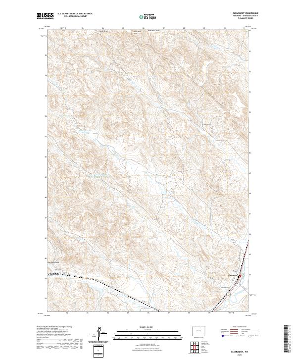 USGS Topographic Map – Clearmont