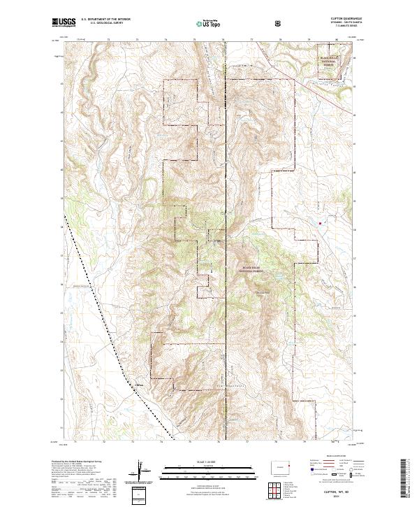 USGS Topographic Map – Clifton