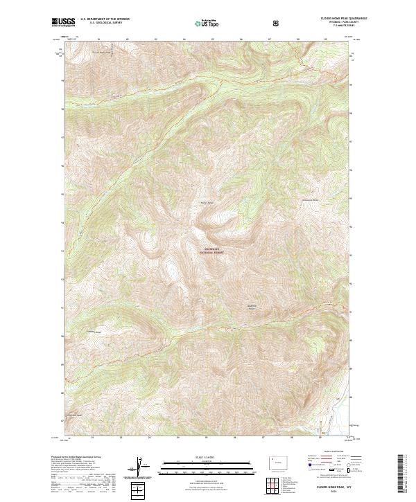 USGS Topographic Map – Clouds Home Peak