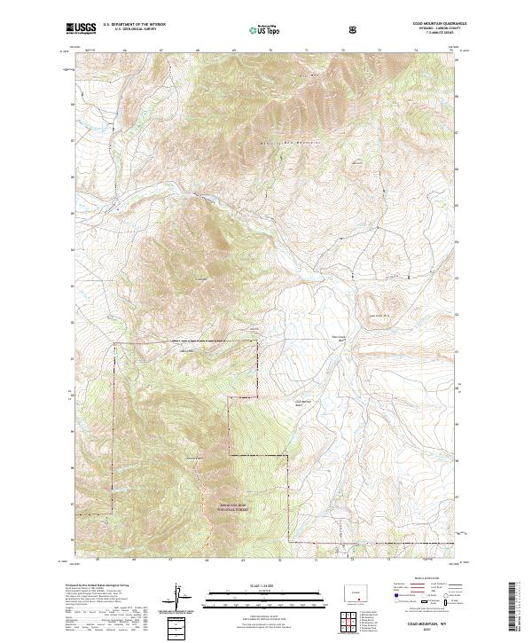 USGS Topographic Map – Coad Mountain
