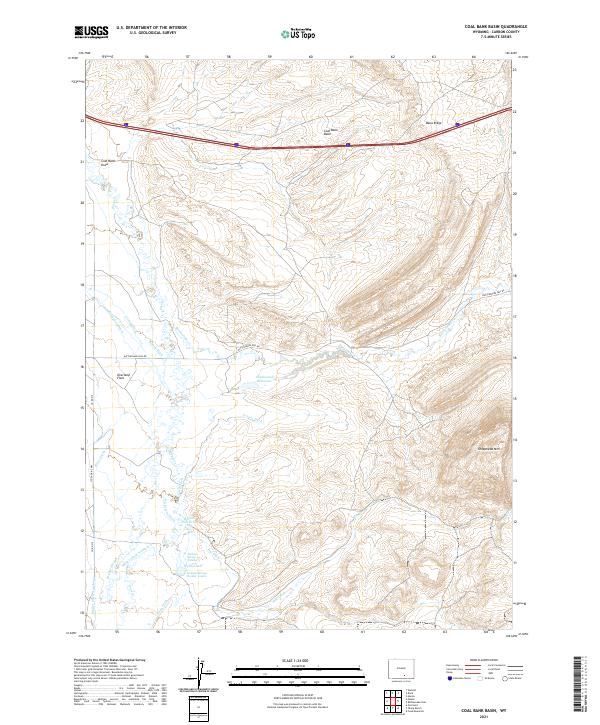 USGS Topographic Map – Coal Bank Basin