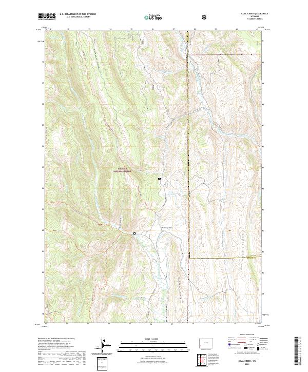 USGS Topographic Map – Coal Creek
