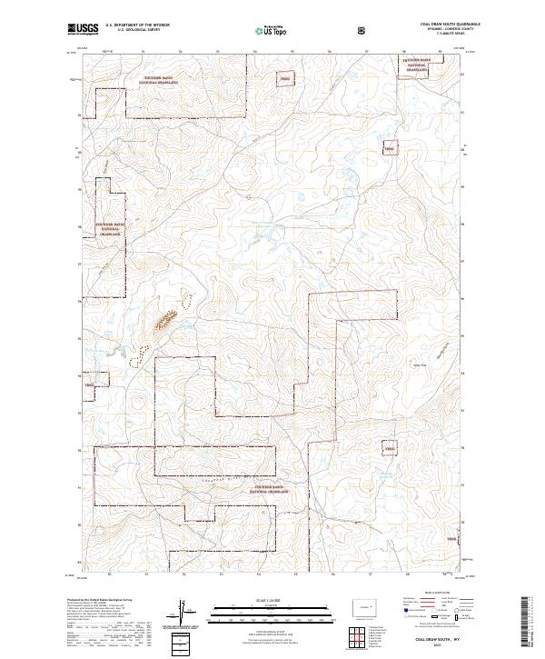 USGS Topographic Map – Coal Draw South