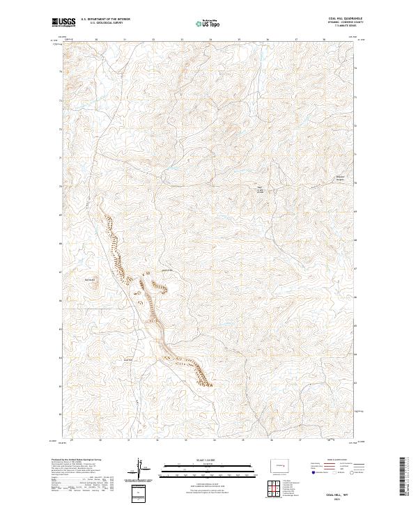 USGS Topographic Map – Coal Hill