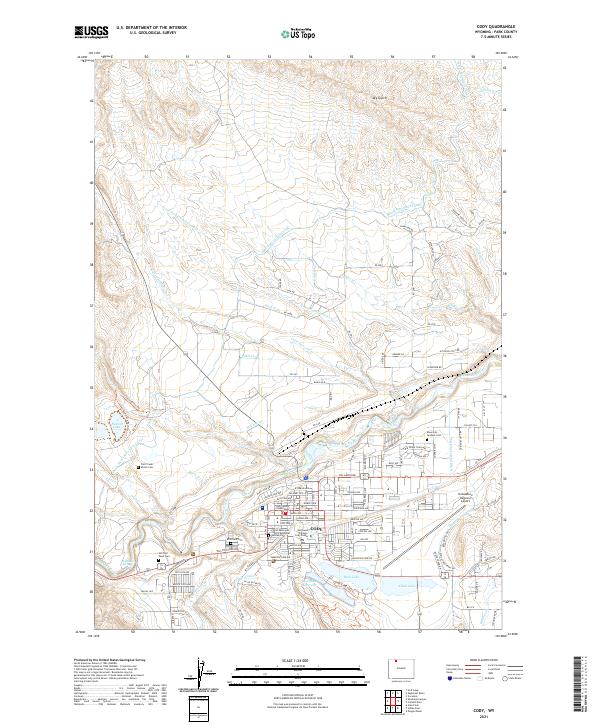 USGS Topographic Map – Cody