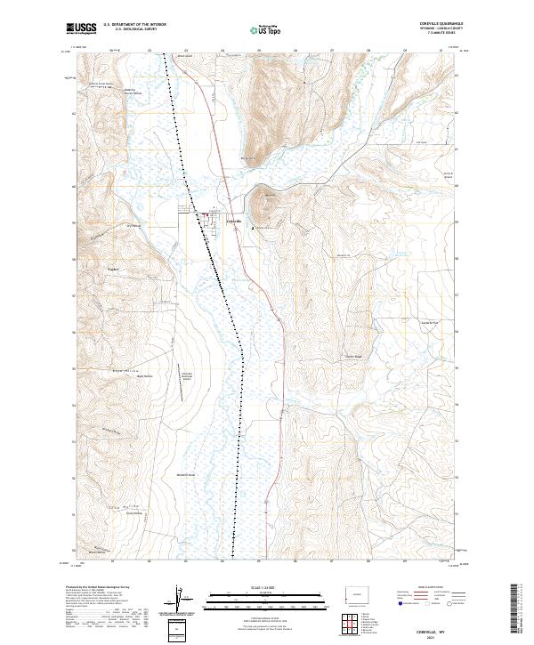 USGS Topographic Map – Cokeville