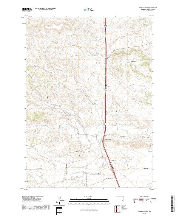 USGS Topographic Map – Coleman Butte