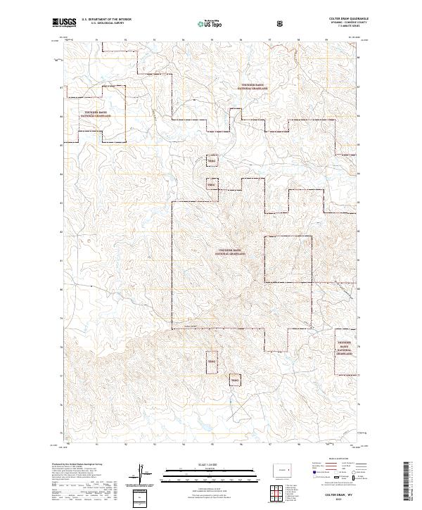USGS Topographic Map – Colter Draw