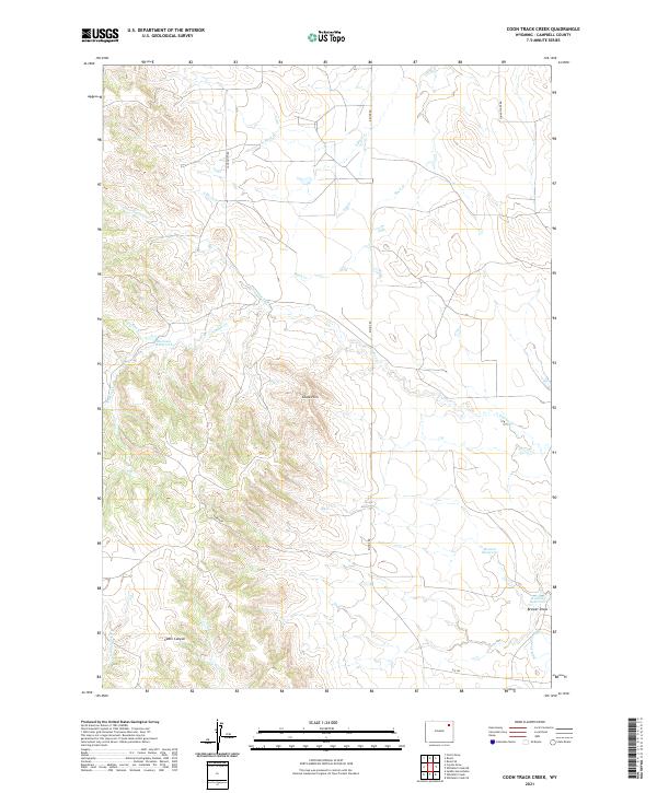 USGS Topographic Map – Coon Track Creek