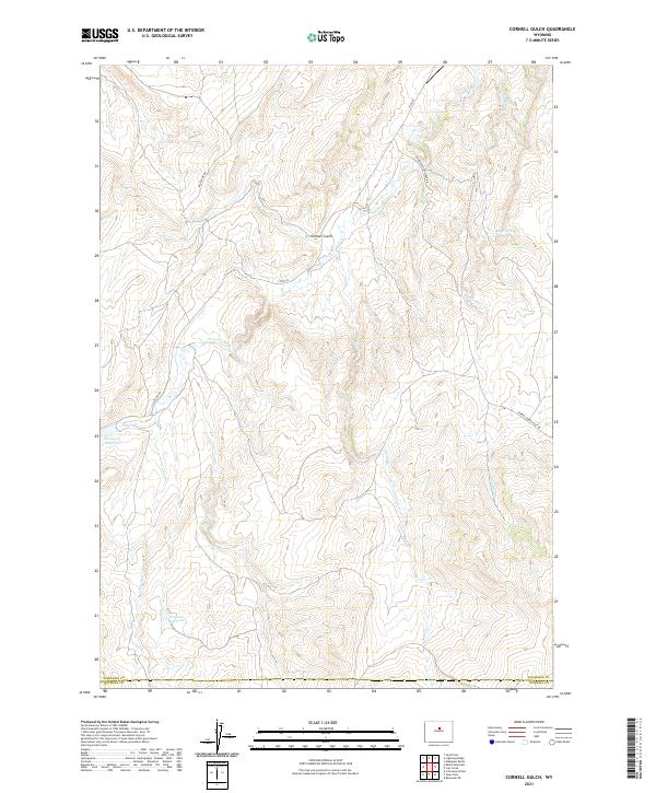 USGS Topographic Map – Cornell Gulch