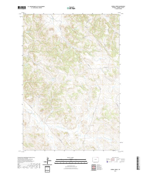 USGS Topographic Map – Corral Creek