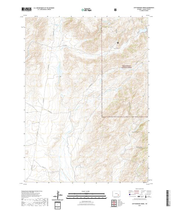 USGS Topographic Map – Cottonwood Creek