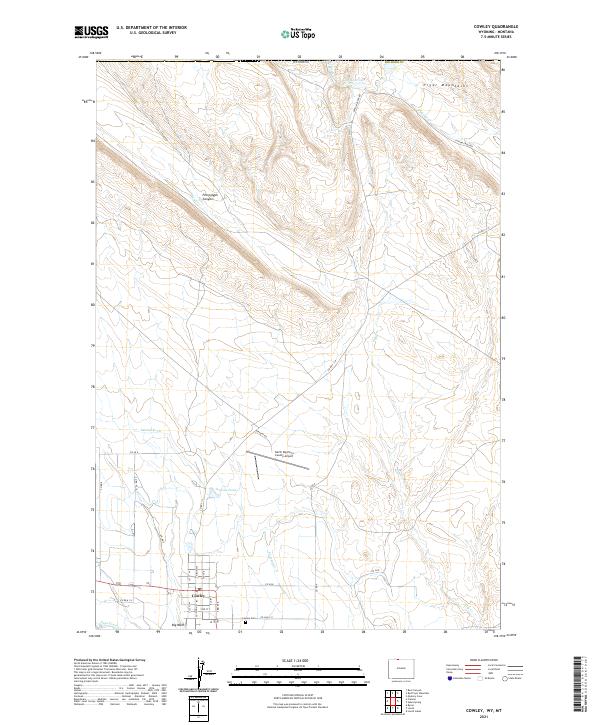 USGS Topographic Map – Cowley