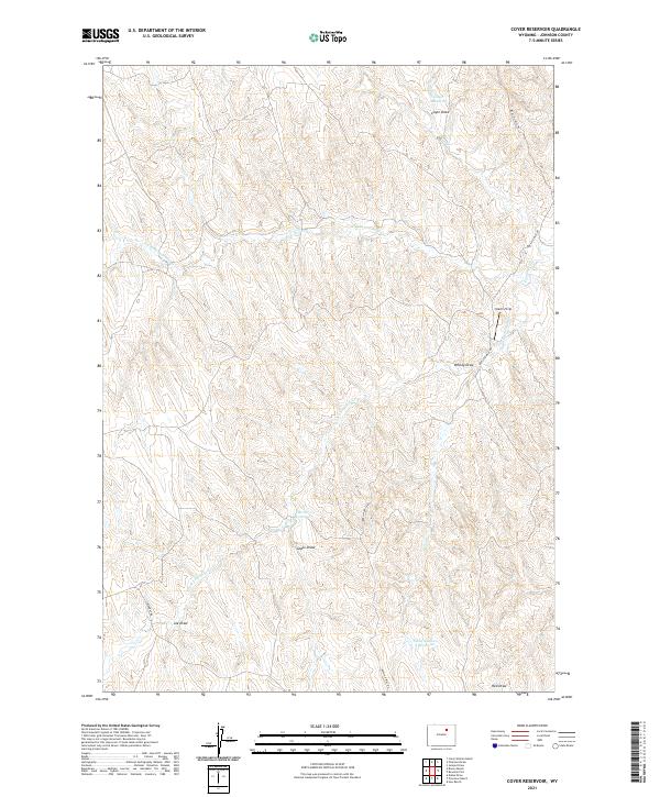 USGS Topographic Map – Coyer Reservoir